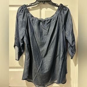 Umgee size L off-shoulder 3/4 sleeve top